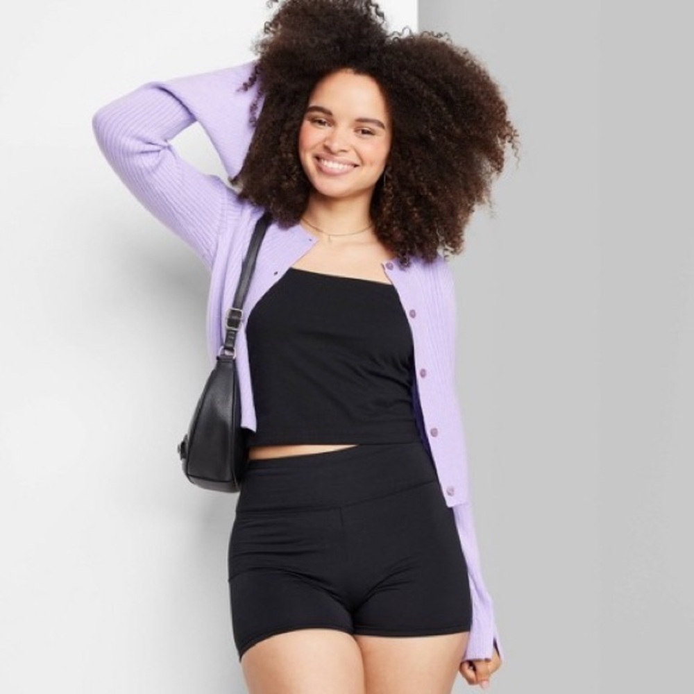 Wild Fable Button-Front Cardigan (Lavender)